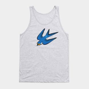 Old School Swallow Tattoo Tank Top